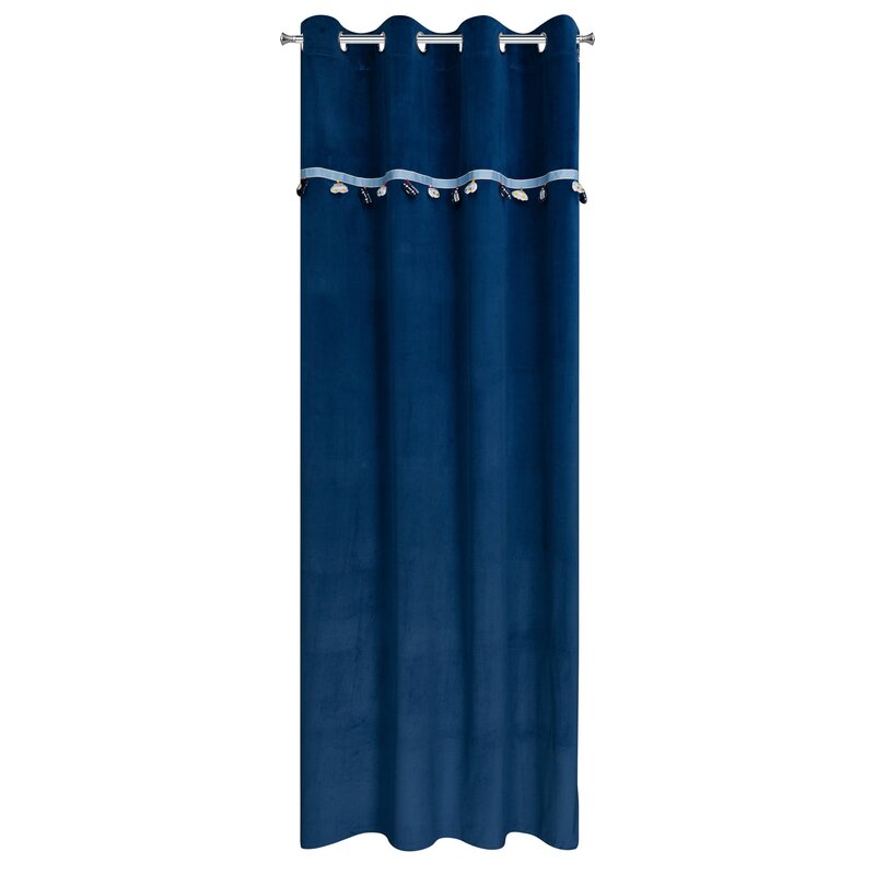 Zasłona gotowa granatowa 140 x 250 cm – zaciemnia pokój