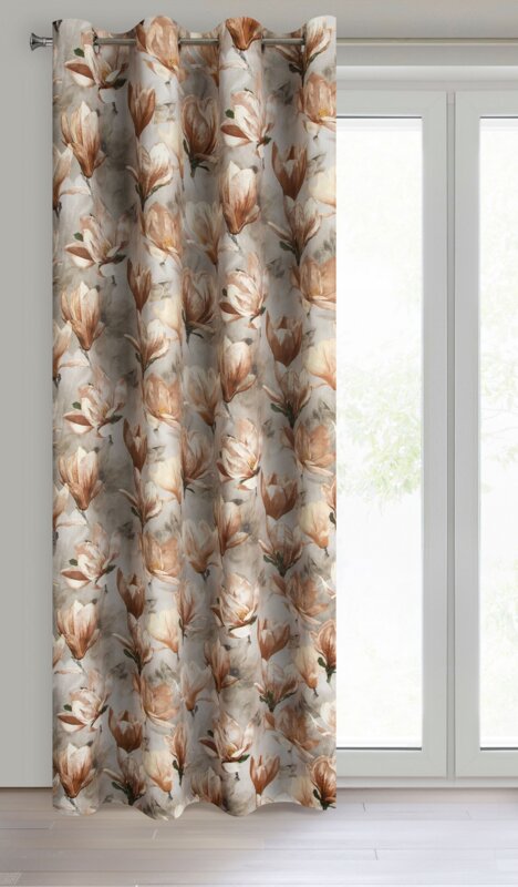 Zasłona gotowa LARI ciemnobeżowa 140 x 250 cm – dodaje przytulności