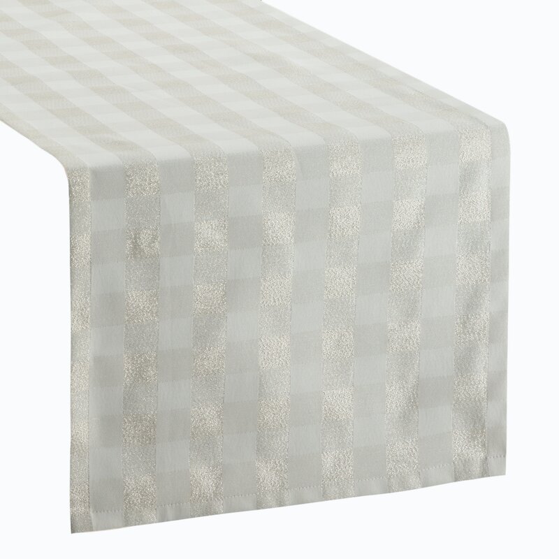 Obrus świąteczny kremowy 40 x 140 cm – doda blasku stołu