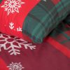 KOMPLET POŚCIELI ŚWIATECZNEJ SANTA1 220 X 200 CM CZERWONY
