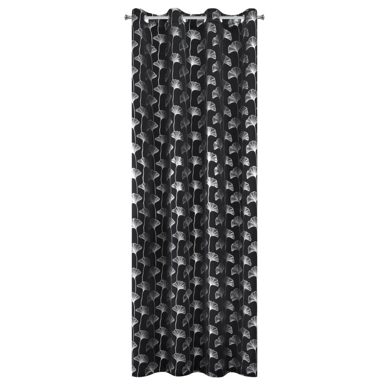 Zasłona gotowa czarna 135 x 250 cm – zaciemnia pomieszczenie