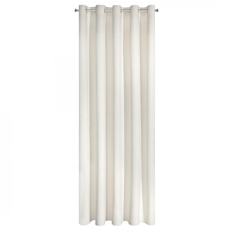 Zasłona gotowa kremowa 140 x 250 cm – dodaje przytulności