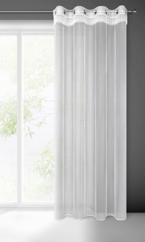 Firana gotowa SARI 1 biała 140 X 250 CM – wniesie lekkość i elegancję