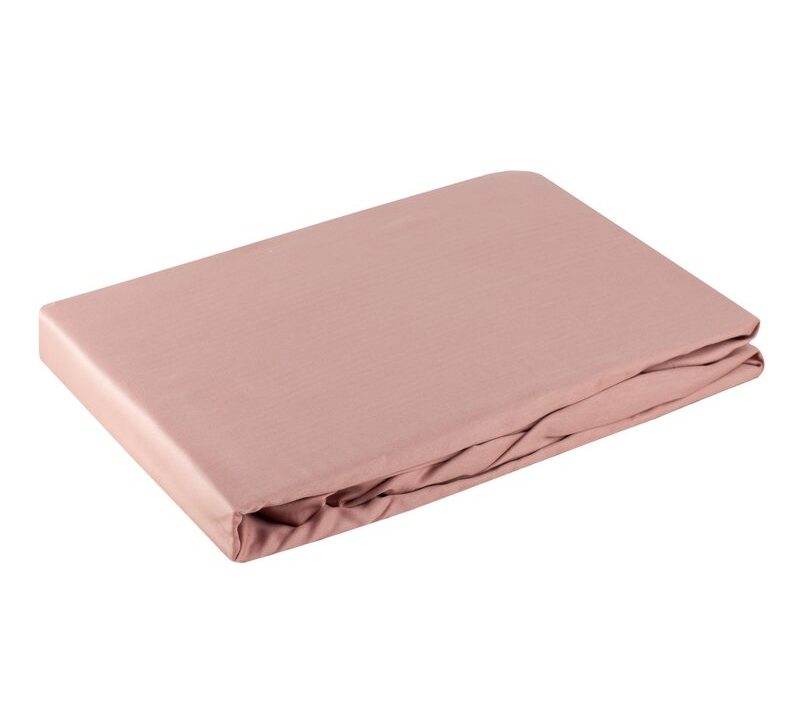 Prześcieradło z gumką Nova pudrowy róż 220 x 200 x 30 cm – idealne dopasowanie