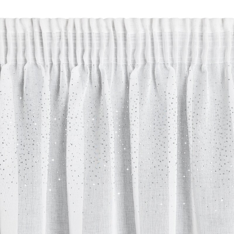 FIRANA GOTOWA NADINE NA TAŚMIE 300 X 145 CM BIAŁY