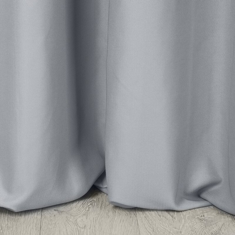 Zasłona gotowa ESSME srebrna 140 X 250 CM – nowoczesny blask
