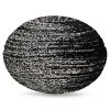 SZKLANA PATERA DEKORACYJNA ADELA (02) FI 28 X 2 CM CZARNY