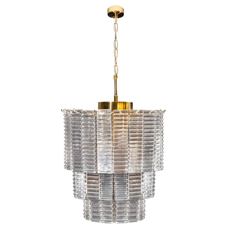 Lampa wisząca Dalia złota fi 42 x 50 cm – luksusowy blask