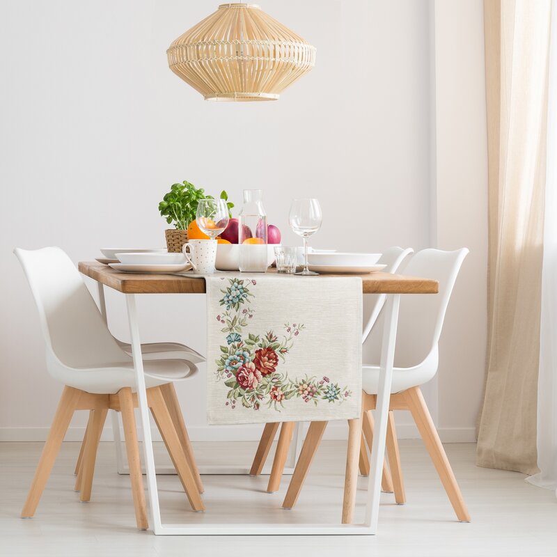 Obrus gobelin SZE/CHO/1233 naturalny 45x140 cm – doda szyku stołowi