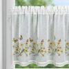 Firana gotowa Flora biały 150 x 60 cm – doda uroku kuchni
