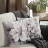 Poszewka Velvet 122 kremowa 45 X 45 CM – z kwiatowym wzorem