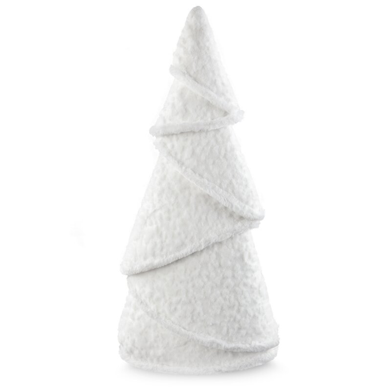 Figurka świąteczna biała 36 x 21 x 69 cm – idealna dekoracja