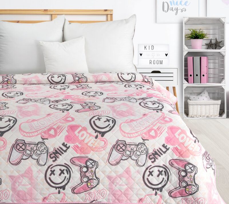 Narzuta D91 KID biała 170 x 210 cm – dodaje energii wnętrzu