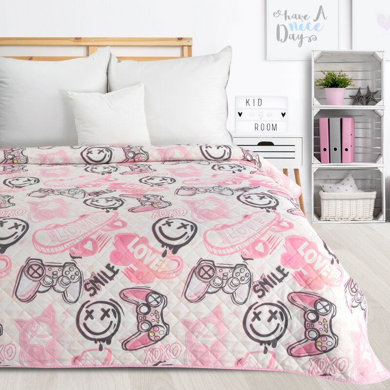 Narzuta D91 KID biała 170 x 210 cm – dodaje energii wnętrzu