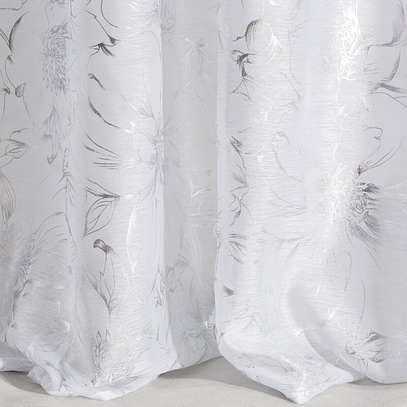 Firana gotowa Feza biała 140 x 300 cm – rozświetla wnętrze