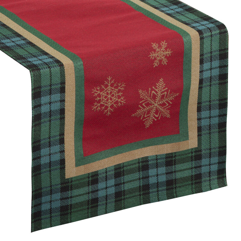 Obrus świąteczny zielony 45x140 cm – wprowadza świąteczny nastrój