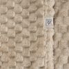 Koc flano Cindy6 beżowy 200 x 220 cm – otula zmysły