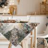Obrus gobelinowy świąteczny naturalny 100x100 cm – trwały i elegancki
