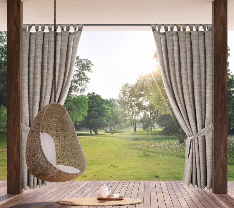 Zasłona gotowa Garden brązowa 155 x 240 cm – osłona przed słońcem