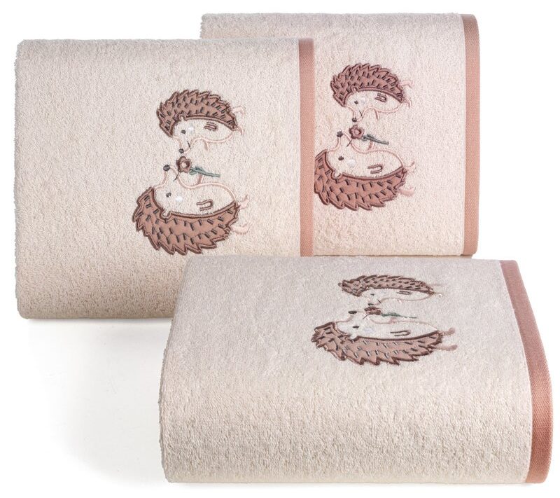 Ręcznik dla dziecka Baby68 różowy 15 x 21 cm – delikatny dla skóry