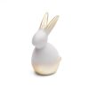 Figurka zająca wielkanocnego kremowa 10x7x17 cm – ozdoba świątecznego stołu