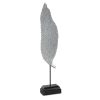 Figurka ceramiczna Eldo srebrna 12 x 8 x 55 cm – dodaje blasku wnętrzu