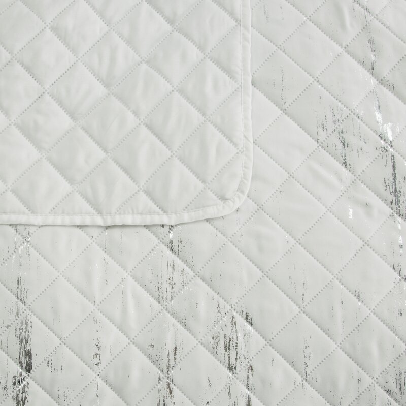 Narzuta D91 BLINK biała 200 x 220 cm – dodaje blasku sypialni
