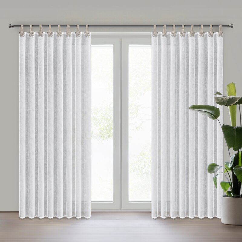 Firana gotowa Melisa biała 140 x 250 cm – rozprasza światło