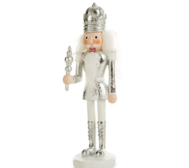Figurka świąteczna biała 6 x 6 x 20 cm – idealna dekoracja