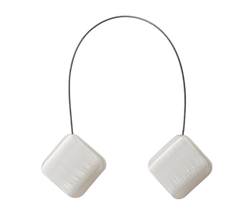 Upinacz magnetyczny kremowy 4 x 13 cm – do firan i zasłon