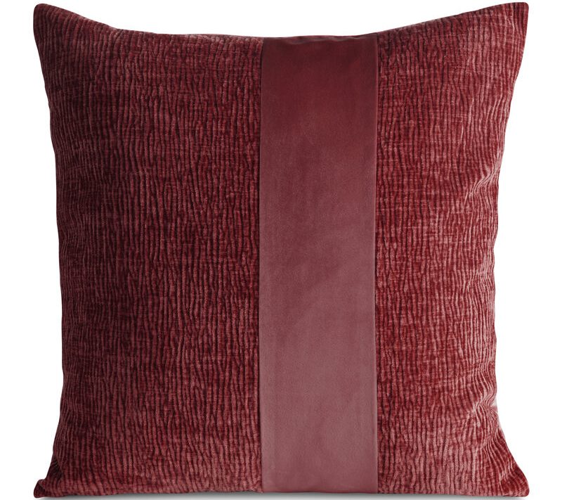 Poszewka dekoracyjna Carla 02 bordowa 45 x 45 cm – doda przytulności