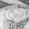 Zasłona gotowa Roses 2 biała 140 X 270 CM – subtelnie rozjaśnia wnętrze