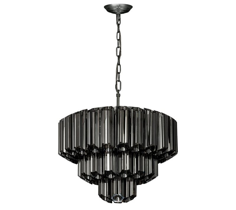 Lampa sufitowa Dana grafitowa o 43 x 150 cm – wprowadza blask