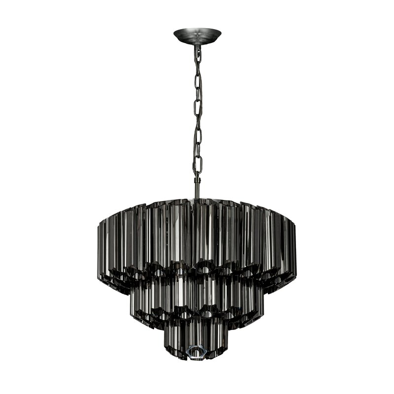 Lampa sufitowa Dana grafitowa o 43 x 150 cm – wprowadza blask
