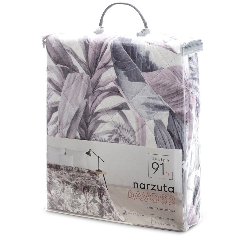 Narzuta D91 DAVOS2 fioletowa 220 x 240 cm – doda świeżości