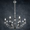 Lampa wisząca Melba srebrna fi 71 X 120 cm – efektowne oświetlenie