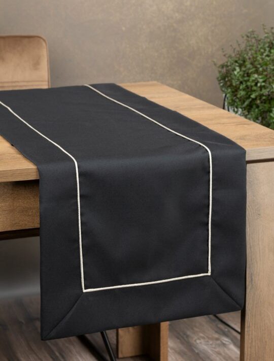 Bieżnik SI/O/DORITA czarny 40x200 – dodaje elegancji stołu