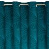 Zasłona gotowa LC/LOTOS1 turkusowa 140x250 cm – wprowadza luksus