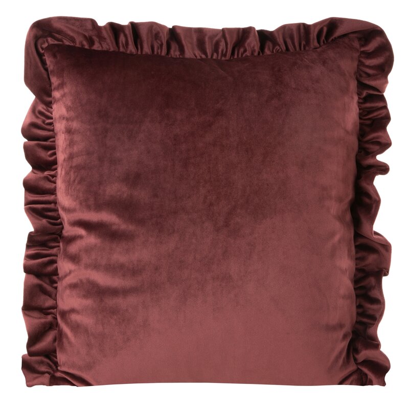 Poszewka Velvet ciemnobordowa 45 x 45 cm – doda uroku wnętrzu