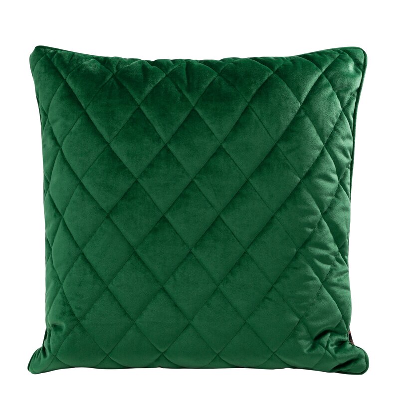 Poszewka velvet ciemnozielona 45 x 45 cm – doda przytulności