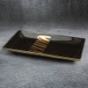 Patera dekoracyjna Selena czarna 35 x 20 x 7 cm – idealna na stół