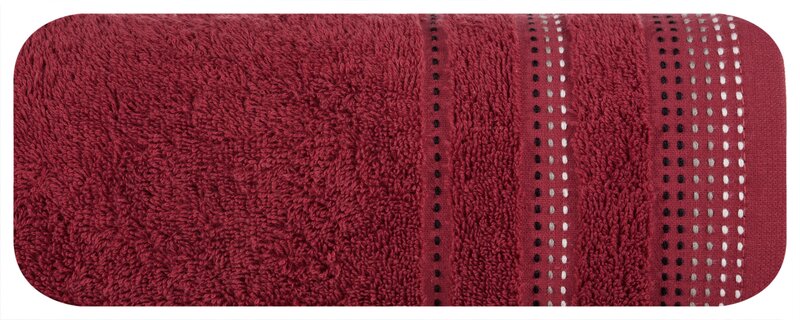 Ręcznik Pola bordowy 70 x 140 cm – miękki i chłonny