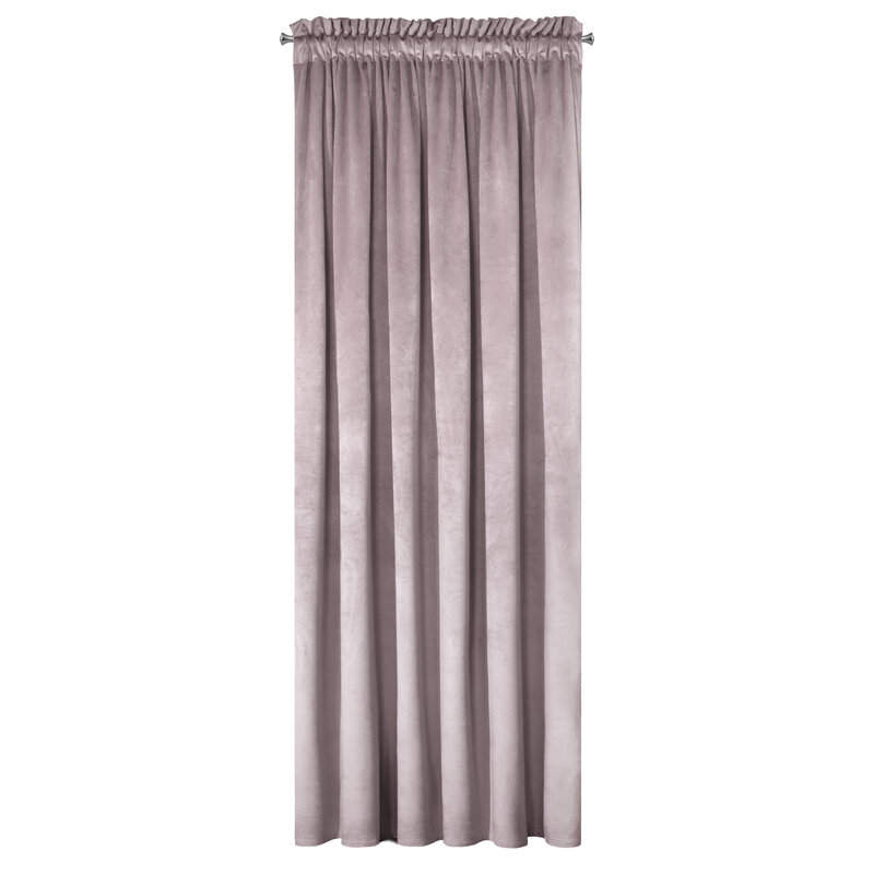 Zasłona gotowa Pierre pudrowy róż 140 x 300 cm – zapewni intymność