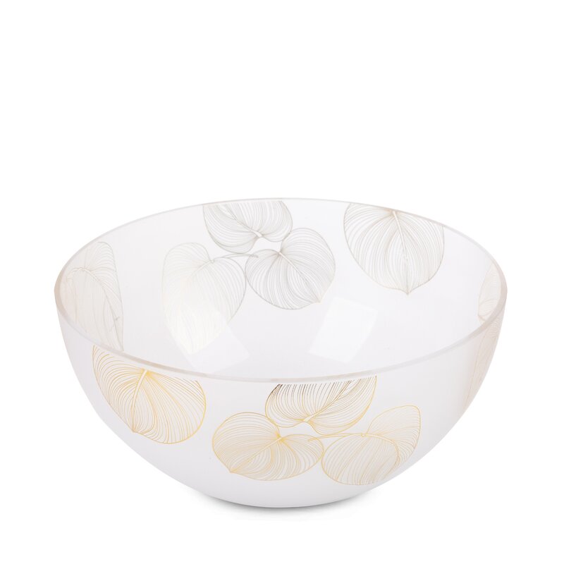 Misa szklana LC/BLANCA5 biała 25x13 cm – idealna na owoce