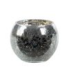 SZKLANY ŚWIECZNIK DEKORACYJNY VERRE1 (2) FI 10 X 8 CM BIAŁY