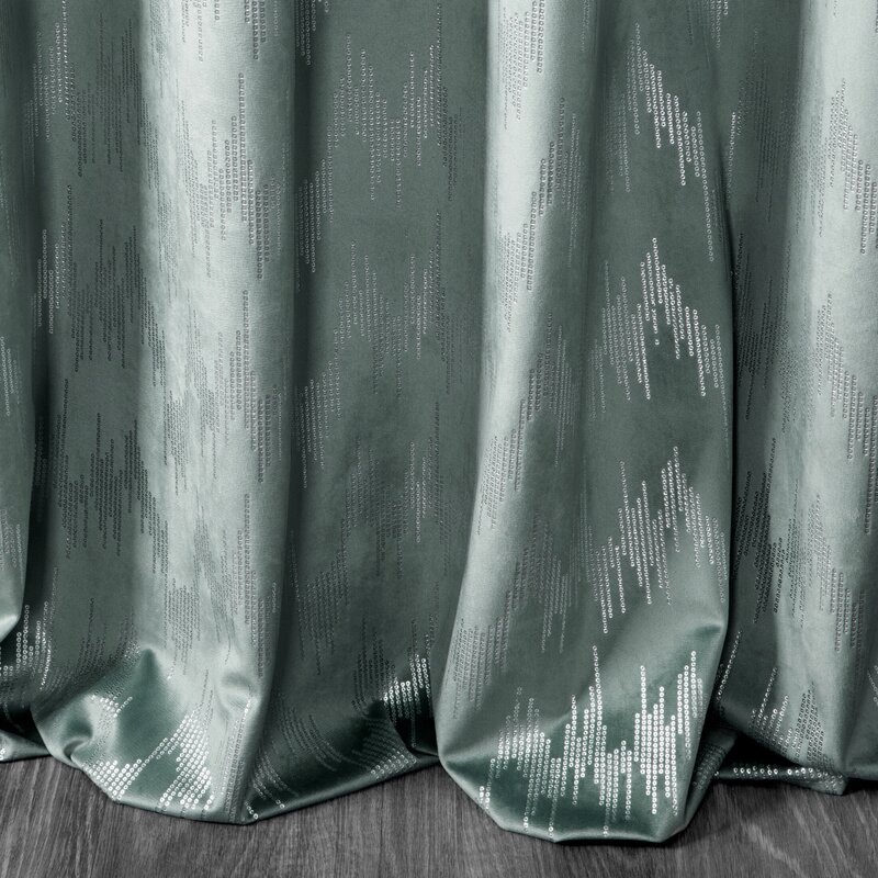 Zasłona gotowa Bianka morska 140 x 250 cm – zaciemniająca sypialnię