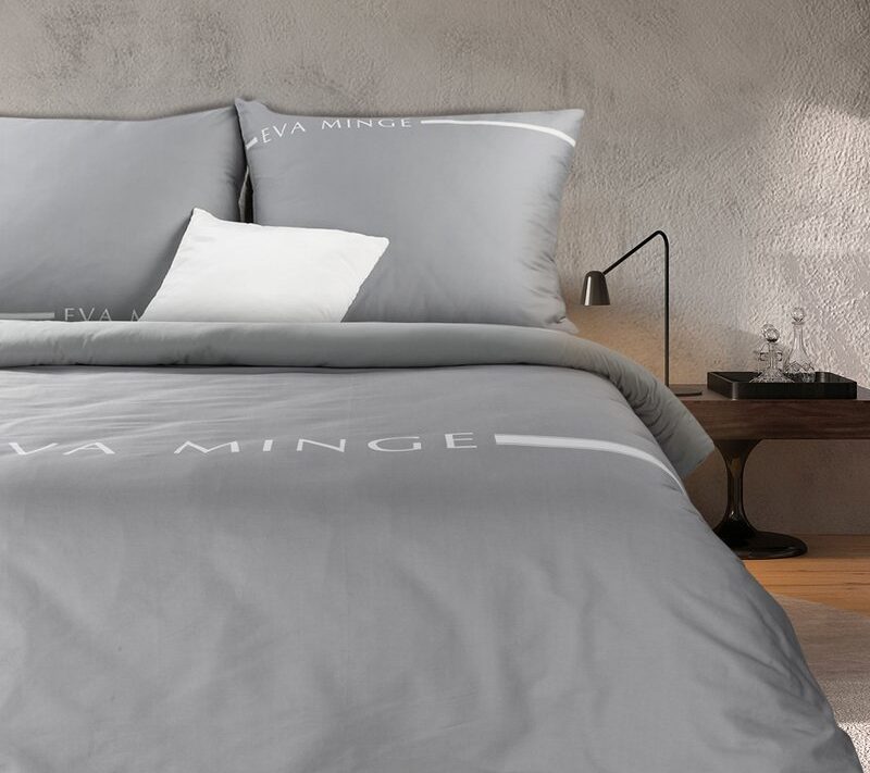 Pościel Ewa Minge Silk 6 srebrna 160 X 200 cm – miękka makosatyna