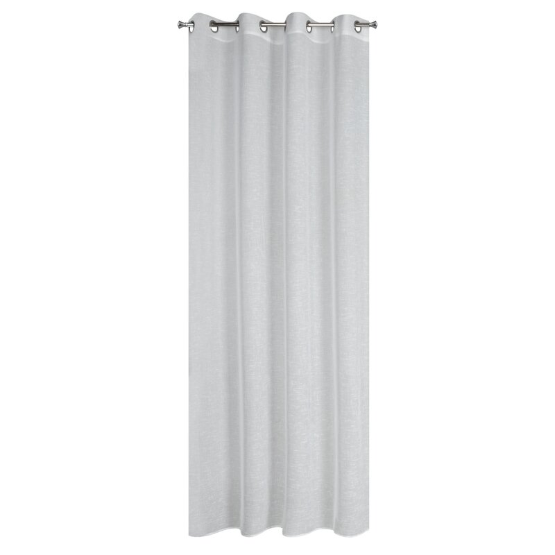 Firana gotowa biała 140 x 250 cm – rozjaśnia wnętrze