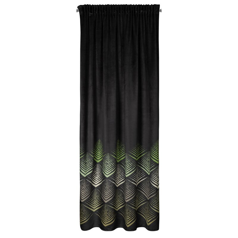 Zasłona gotowa Angelina czarna 140 x 270 cm – zaciemnia pomieszczenie