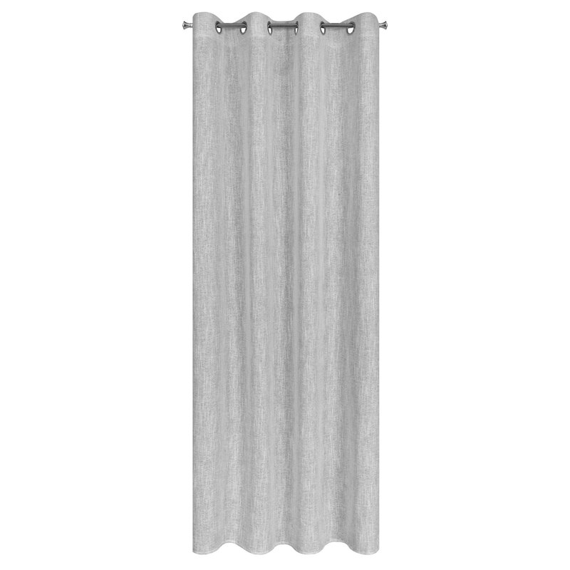 Zasłona gotowa Agnes popielata 140 x 250 cm – zaciemnia wnętrze